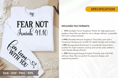 Fear Not Isaiah 41:10 SVG - T-Shirt Design Product Image 2