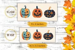Funny Pumpkins Mug Wrap, Funny Halloween Coffee Mug Product Image 2