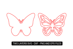 Butterfly laser cut SVG - Laser Cut Design Product Image 2