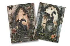 Dark Fantasy Junk Journal Pages Product Image 2