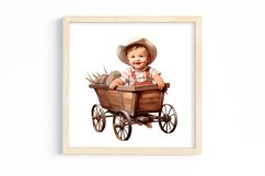 Baby Cowboy Sublimation Clipart Product Image 2