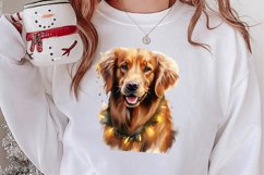 Pets Love Christmas Watercolor Clipart, Christmas PNG Product Image 2