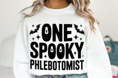 One Spooky Phlebotomist Svg | Halloween Svg | Shirt Svg Product Image 1