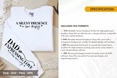 A Silent Presence SVG - Father's Day Sleeve T shirt Design Product Image 2