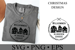 Willkommen in Unserem Zuhause Svg | Christmas Shirt Svg Product Image 3