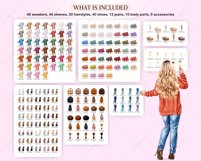 Winter Couple Clip Art, Pair in Sweaters Clipart PNG Product Image 3
