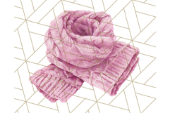 Watercolor Winter Hats and Scarves Clipart PNG Product Image 2