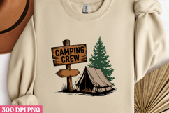 CAMPING CREW PNG, Retro Camping Sublimation PNG Product Image 3