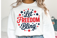 Let Freedom Bling Svg Design | Svg Cut Files | Shirt Svg Product Image 2