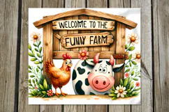 Funny farm | 4 farmhouse tumbler sublimation designs PLUS Product Image 2