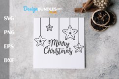 Merry christmas lettering svg Product Image 1