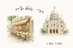 Paris Watercolor Clipart Bundle Product Image 2