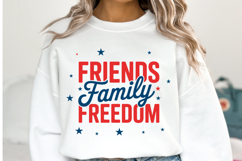 Friends Family Freedom svg | 4th of july Svg | Shirt Svg Product Image 1