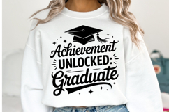 Achievement Unlocked Graduate svg | Graduation | Shirt Svg Product Image 2