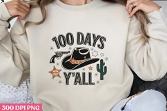 100 DAYS Y ALL PNG, 100 Days Of School Sublimation PNG Product Image 2
