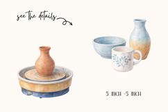 Pottery Workshop Watercolor Clipart Product Image 2