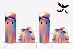 Holographic Ghost Tumbler Design, Glitter Halloween Tumbler Product Image 2