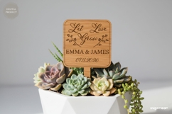 Wedding Plant Tags SVG Bundle | Glowforge | Laser Cut Product Image 2