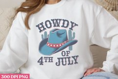 Howdy of 4th July PNG, Western 4th Of July Sublimation PNG Product Image 1