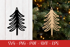 Christmas tree laser SVG PNG| Christmas ornament Product Image 2