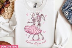 Love is all you need PNG, Retro Valentines Sublimatio PNG Product Image 2