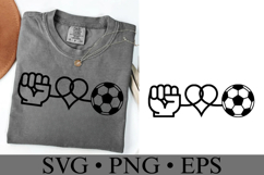 Peace Love Football Svg | Game Day Svg | Shirt Svg Product Image 3