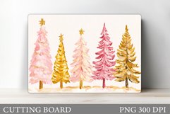Christmas Tree Cutting Board. Christmas Tree Sublimation Product Image 1