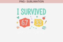 I Survived Days of School PNG | Teacher Countdown Clipart Product Image 3