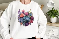 cactus clipart, watercolor cactus, succulent clipart Product Image 2
