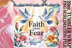 Cozy Sublimation 20oz tumbler wrap, Religious Product Image 1