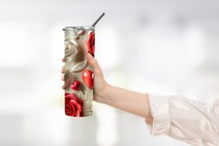 Heart Flower Tumbler Wrap Design Product Image 2