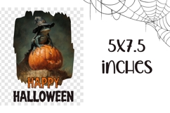 Spooky Halloween Frog Towel Sublimation, Happy Halloween PNG Product Image 2