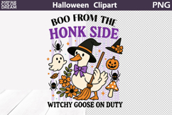 Halloween Goose Clipart | Boo from the Honk Side PNG Product Image 1