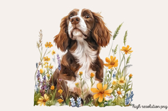 Watercolor Spring Garden Clipart Bundle PNG Product Image 7