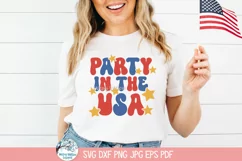 Party In The USA SVG | 4th of July Festive Illustration Product Image 1