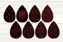 Gothic glitter design | Sublimation Teardrop Earring bundle Product Image 2