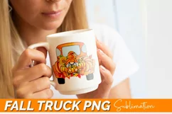 Fall Truck clipart,Happy Halloween,Truck Gnome,Pumpkin Product Image 2
