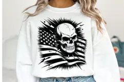 USA Skull Svg Design | Svg Cut Files | Shirt Svg Product Image 1