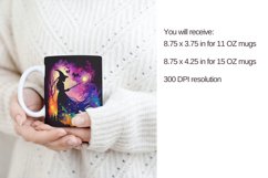 mystical witch mug PNG, Sublimation Mug Full Wrap Product Image 3