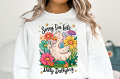 Sorry I&#039;m late Dilly Dallying svg | Shirt Svg Product Image 1