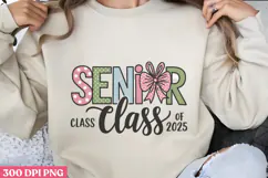 Senior Class Of 2025 PNG, Retro Teacher Sublimation PNG Product Image 1