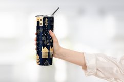 3D Home Pattern Tumbler Wrap Design Product Image 2