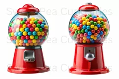 Bubble Gum, Candy, Ephemera, PNG, watercolor, Clipart Product Image 2