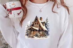 Cozy Christmas Farm Clipart, Christmas Clipart Product Image 2