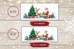 Cartoon Santa Claus Mug Design, Cute Christmas Mug Wrap Product Image 2