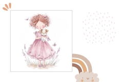 Cartoon Princess Pillow Template, Dog Pillow Sublimation Product Image 2