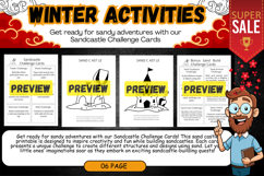 Winter activities Sandcastle Challenge Cards worksheets Product Image 2