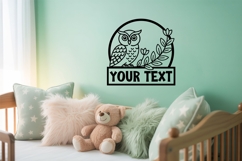 Personalized Owl SVG Laser Cut| Custom Clipart &amp; T-Shirt Product Image 2