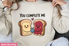 You Complete me PNG, Valentine Sublimation PNG Product Image 1