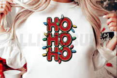 Ho Ho Ho Christmas PNG, Christmas Holiday Sublimation PNG Product Image 2